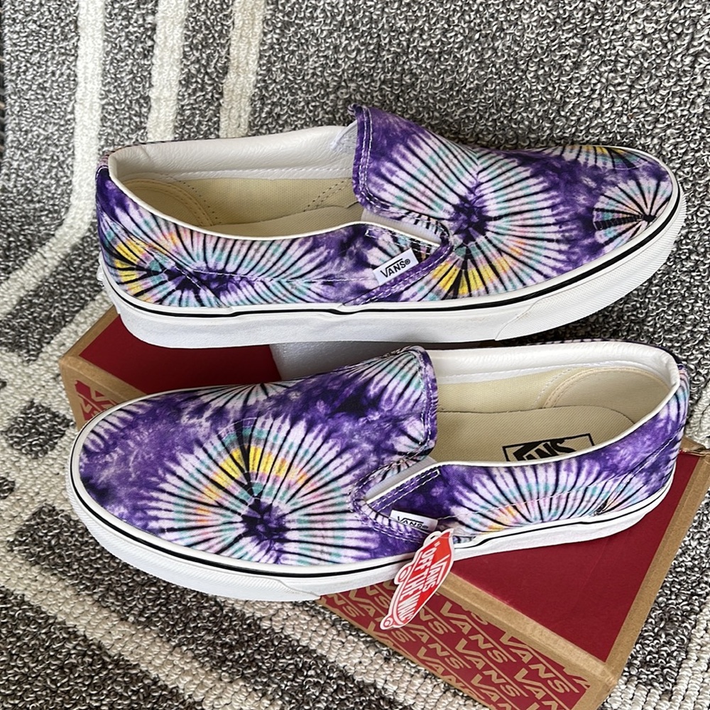 Vans Classic Slip-On New Age Purple Tie Dye MENS - Picture 11 of 16